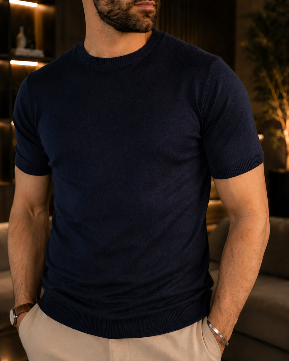 𝗢𝗹𝗱 𝗠𝗼𝗻𝗲𝘆 𝗞𝗻𝗶𝘁 | Classic - Navy
